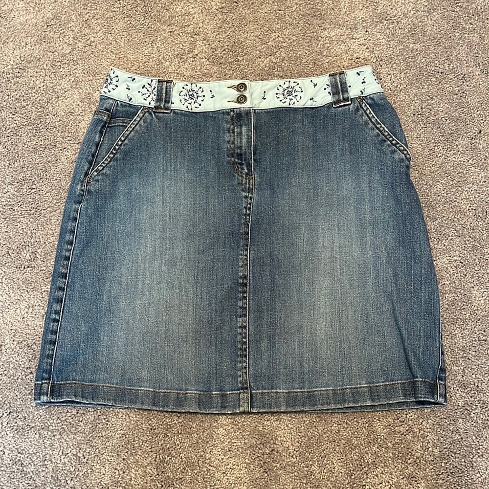 Talbots vintage size 12 blue jean skirt